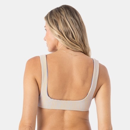 Roxy Pacific Coast Highway Reversible Square Neck Bralette Bikini Swimsuit Top - Women's 3