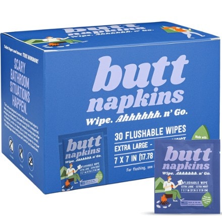 Butt Napkins Flushable Wipes 30 Pack