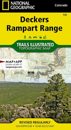 National Geographic Deckers/Rampart Range Trail Map 0