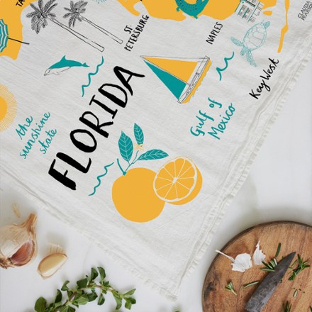 Claudia Pearson Florida Tea Towel 1