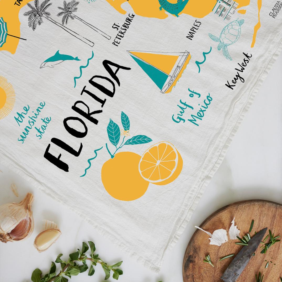 Location Image for Florida Tea Towel