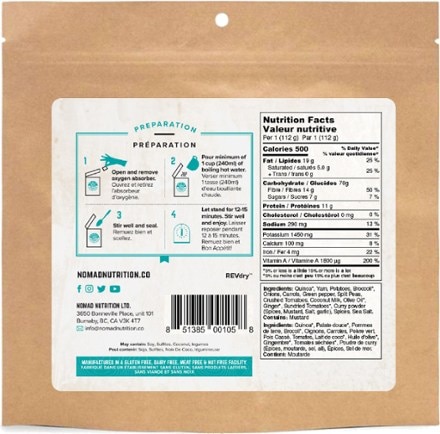 Nomad Nutrition Caribbean Curry - 1 Serving 1