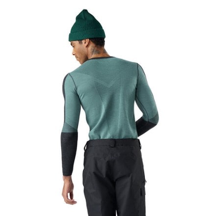 Smartwool Intraknit Thermal Merino Colorblock Crew Base Layer Top - Men's 1