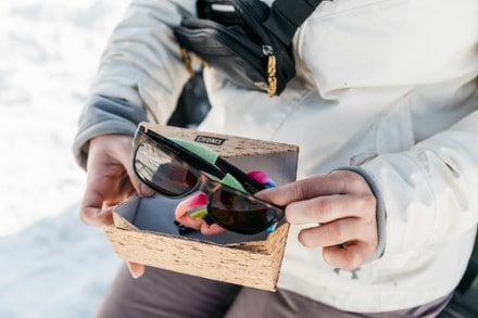 Chums Cork Sunglass Case BROWN (sunglasses not included)