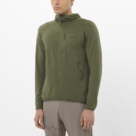 Salomon Essential Lightwarm Full-Zip Hoodie - Men's 1