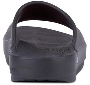 OOFOS OOahh Slide Sandals Back view (Black)