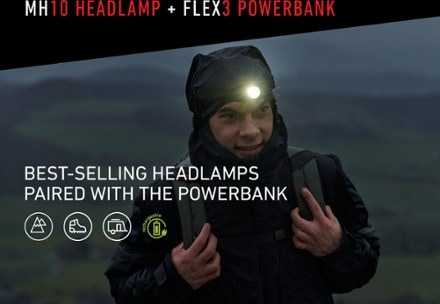 Ledlenser MH10 Headlamp with Flex 3 Power Bank 1