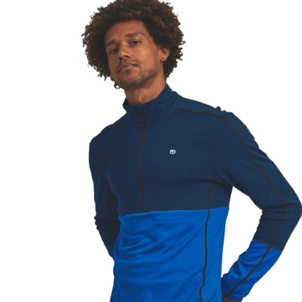 second layer ニットポロ Ortovox 185 Rock'N'Wool Zip Neck Base Layer Top - Men's | REI Co-op