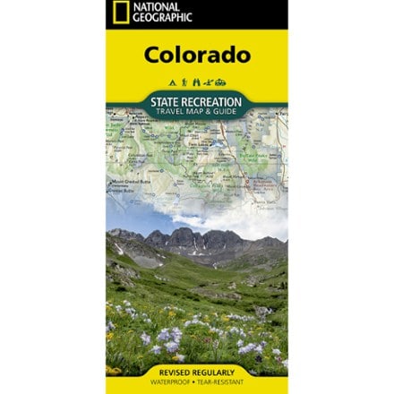 National Geographic Colorado State Recreation Travel Map and Guide 0