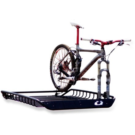 In use with bike and attachment (not included) (Black)