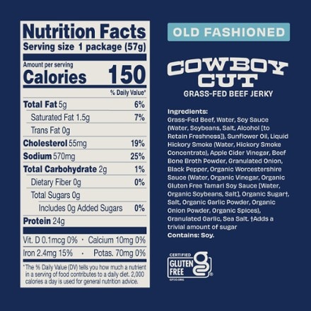 Country Archer Jerky Co. Zero Sugar Grass-Fed Beef Jerky - 2 oz. 3