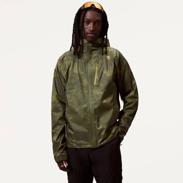 On Body Image of color Moss Green Print