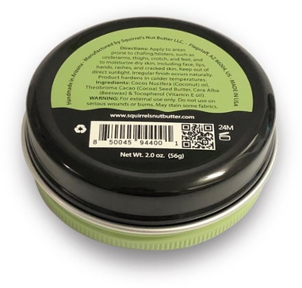 Squirrels Nut Butter Anti-Chafe Salve Tin - 2.0 oz 1