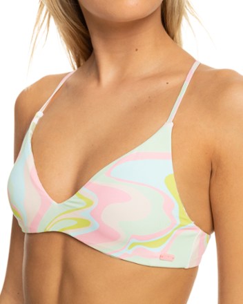 Roxy Tropics Hype Reversible Athletic Triangle Swimsuit Top - Women's 7