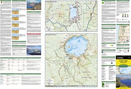 National Geographic Crater Lake National Park Map 1