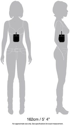 Pacsafe Coversafe S25 Secret Bra Pouch In use