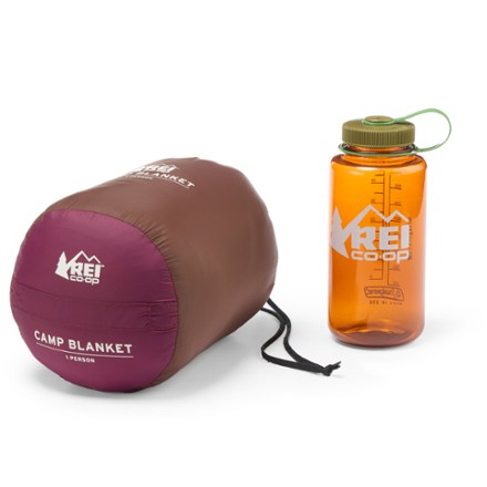 Camp Blanket [Stuff sack (32 fl. oz. bottle for scale; not included)]
