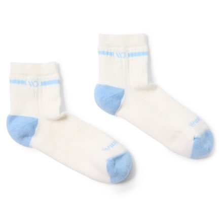 Wide Open Single Stripe Cushioned Quarter Socks - Women's 3