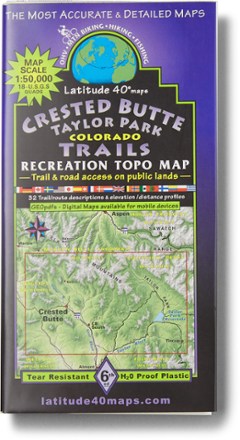 Latitude 40 Maps Crested Butte Taylor Park Map - 6th Edition 0