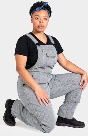Dovetail Workwear Freshley Overalls - Indigo Stripe - Women's 30" Inseam 3