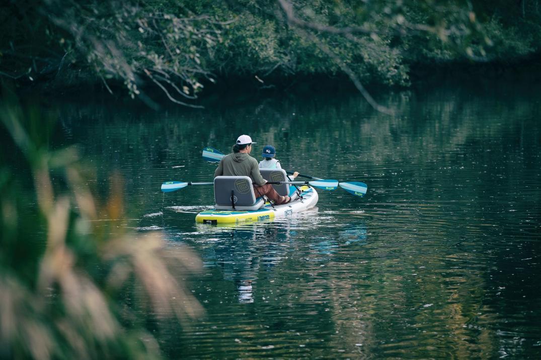 Location Image for LowRider Aero Tandem Inflatable Paddle Board with Paddles - 11'6"