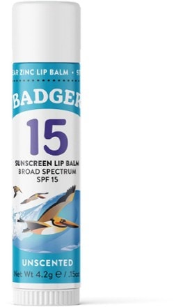 Badger SPF 15 Mineral Sunscreen Lip Balm - 0.15 oz. 0