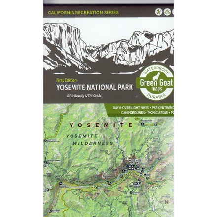 Green Goat Maps Yosemite National Park Map - 1st Edition 1