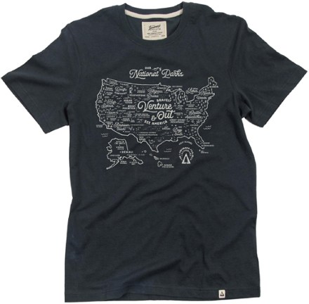 The Landmark Project National Parks Map T Shirt Rei Co Op