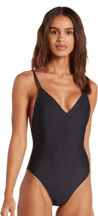 Volcom Simply Solid V Neck One Piece Swimsuit Women S Rei Co Op