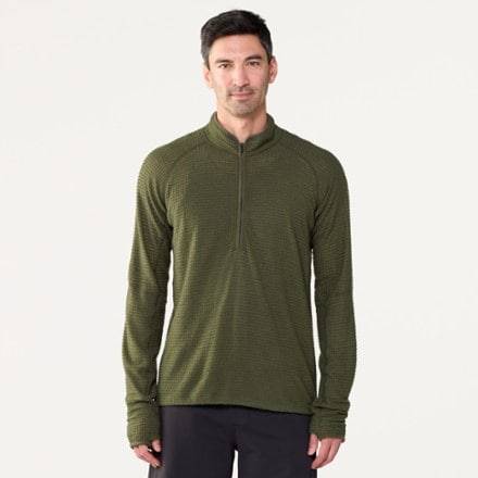 Icebreaker Merino 400 RealFleece Grid Peaksland Long-Sleeve Half-Zip - Men's 1