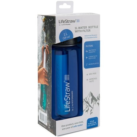 LifeStraw Go 1 L Water Bottle with Filter - 34 fl. oz. 1