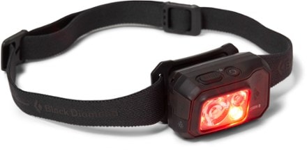Black Diamond Storm 500-R Rechargeable Headlamp Back view (Black)