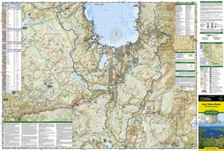National Geographic Lake Tahoe Basin Trail Map 2