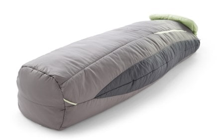 NEMO Forte 35 Endless Promise Sleeping Bag - Women's 3/4 foot view (Plum Gray/Celadon)