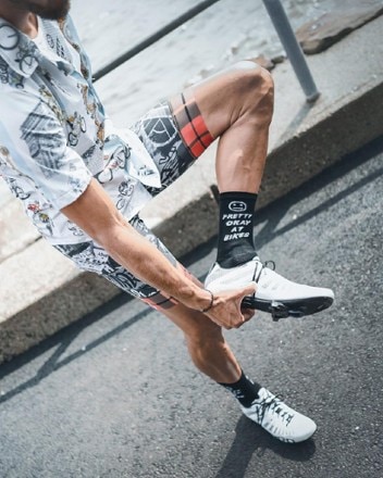 Ostroy Pretty Okay At Bikes Crew Socks 3