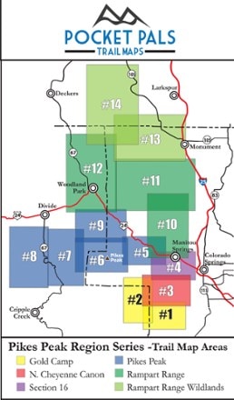 Pocket Pals Trail Maps Pikes Peak Region: Pikes Peak Area Trail Map #9 1