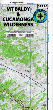 Tom Harrison Cartography Mt Baldy & Cucamonga Wilderness Trails Map 0