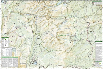National Geographic Cloud Peak Wilderness Map 1