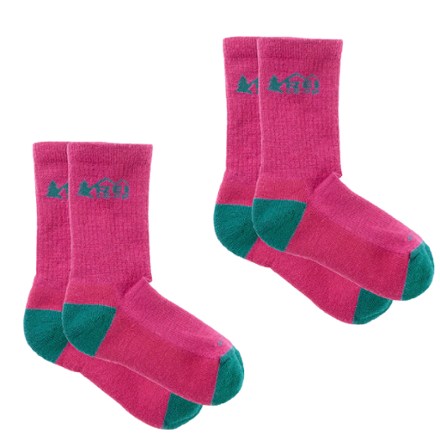 REI Co-op Trailsmith Merino Wool Crew Socks - Kids' - 2 Pairs 0