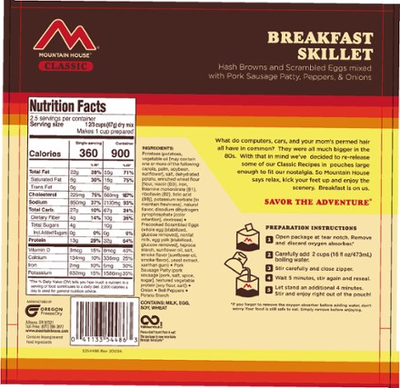 Mountain House Classic Breakfast Skillet - 2.5 Servings 1