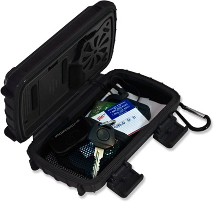 Case open and in use (Black)