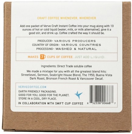 Verve Instant Craft Coffee Sampler - Package of 7 3
