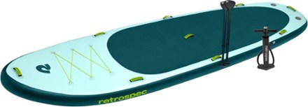 Retrospec Weekender Crew Inflatable Stand Up Paddle Board with Paddles - 16' 1