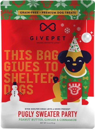 GivePet Pugly Sweater Party Dog Treats 0