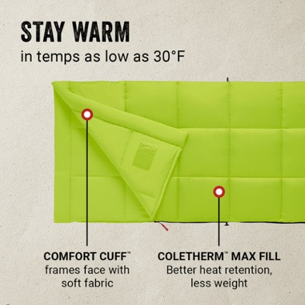 Coleman Kompact 40 Big & Tall Contour Sleeping Bag 6