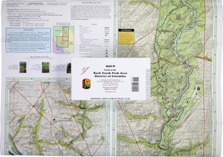 PATC Map D - Trails in the Potomac Gorge Area and the Cabin John Trail 0