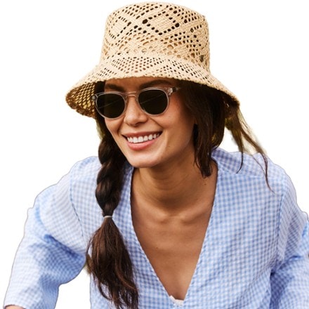 Hemlock Hat Co. Sofia Straw Bucket Hat 4