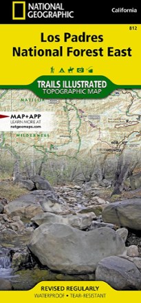 National Geographic Los Padres National Forest East Trail Map 0