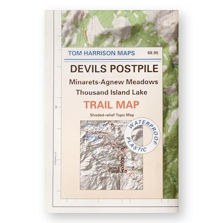Tom Harrison Cartography Devil's Postpile, Minarets-Agnew Meadows, Thousand Island Lake Trail Map 0