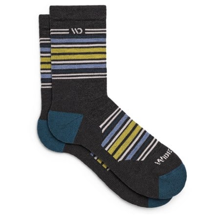 Wide Open Multi Stripe Cushioned Micro Crew Socks - Men's 0